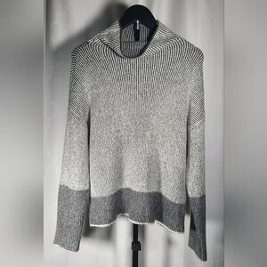 Calvin Klein Jeans Black and White Cowl Neck Sweater